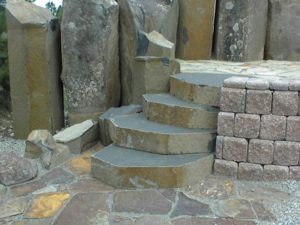 Basalt loaf cut stairs