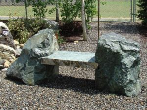 Boulder notch green mt marble bench
