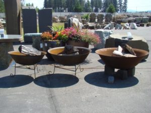 Cast steel fire pits- 3 sizes