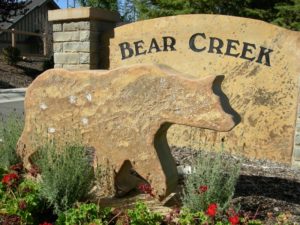 Custom stone signage