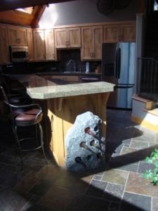 Granite wine rack