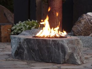 Green MT marble fire rock