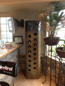 Large basalt wine rack