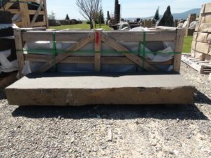 Natural edge basalt stairs