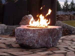 Pink champagne fire rock