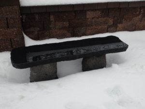 Polished black magic bench