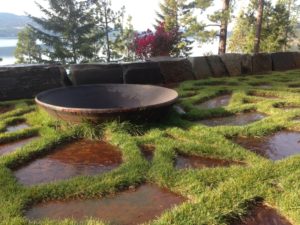 Large cast steel fire pit