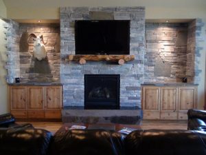 Polished Basalt Column Hearth