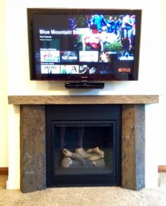 Custom Basalt Fireplace Surround