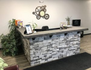 Flamed Basalt Counter Top w/ Selkirk Northern Ledge- Rocky Mt